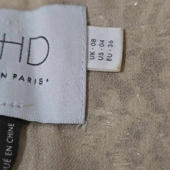 Anthropologie x HD in PARIS Lace and Sequins Party‎ Shirt Size 4 Small - Picture 7 of 7